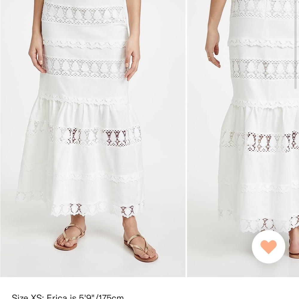 NWT Endless Rose set lace trim skirt (size S) neck lace trim top (size M)ShopBop